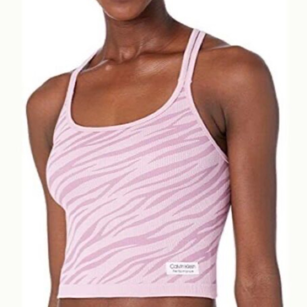 Calvin Klein Performance Textured Zebra Print Cro… - image 1